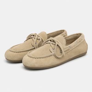 Mocassin femme style bateau à lacet - vue face