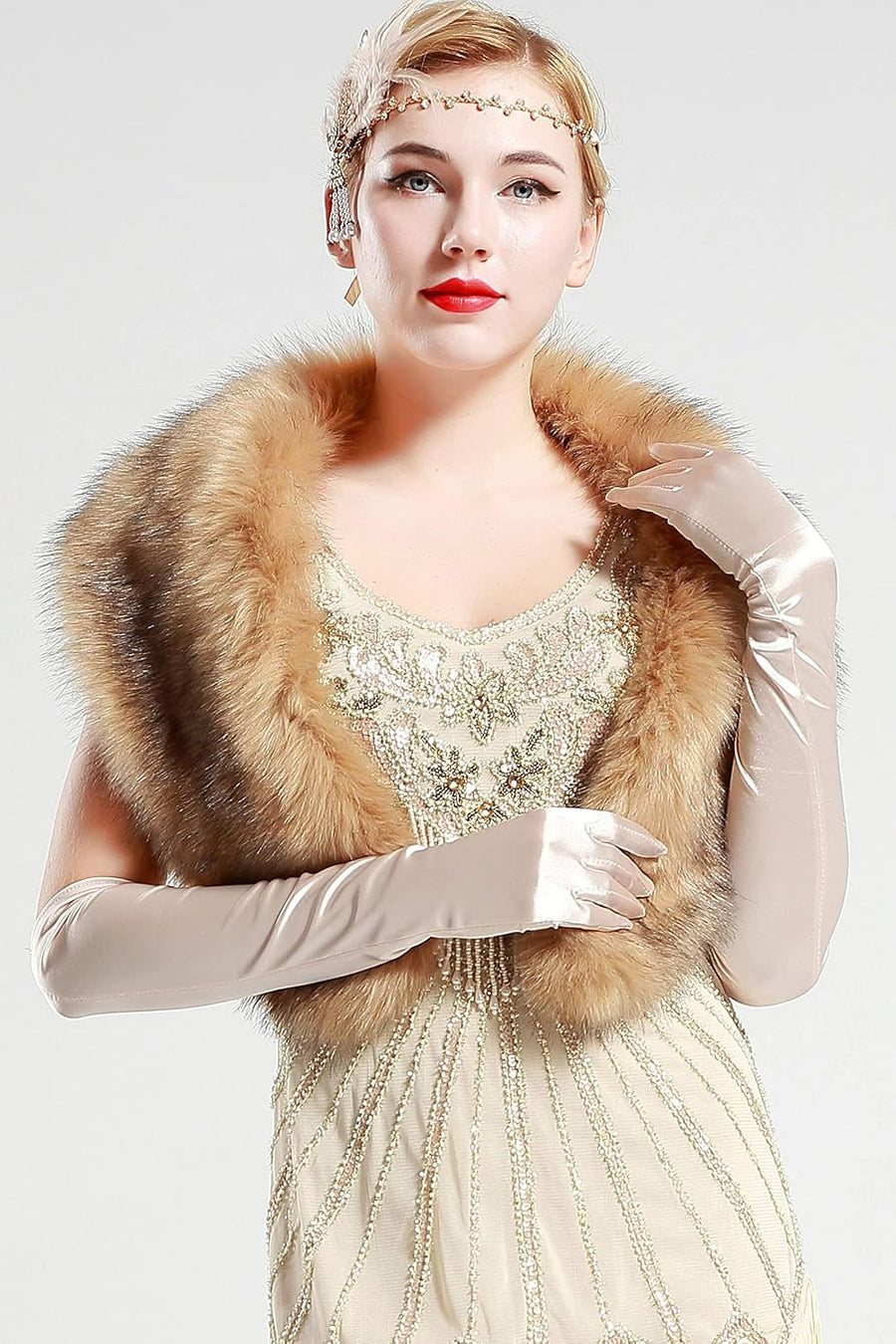 Women's Faux Fur Stole – Hidden Loop 3 Ways to Wear