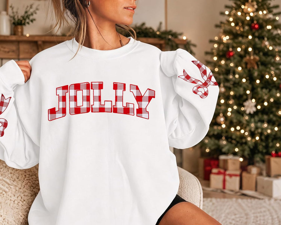 Women's Christmas Cat Graphic Crewneck Jumper