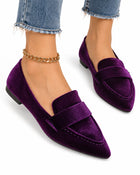 Women's Low-Cut Ballet Flats - Purple