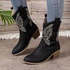 Women's Western Cowboy Boots - Black