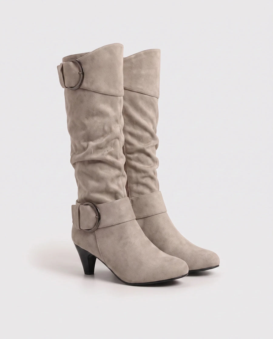 Bottes Slouchy Femme Beige - vue packshot
