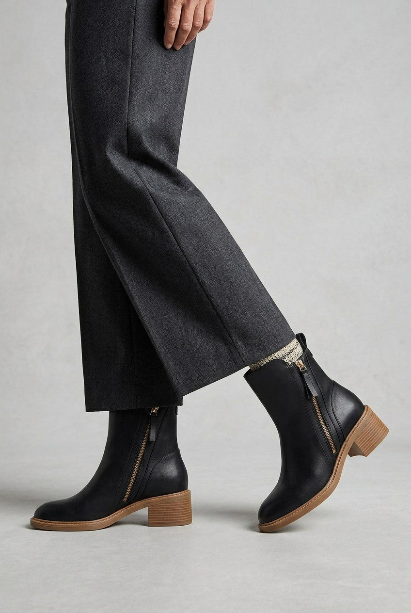 Bottines à talons classiques - vue de côté