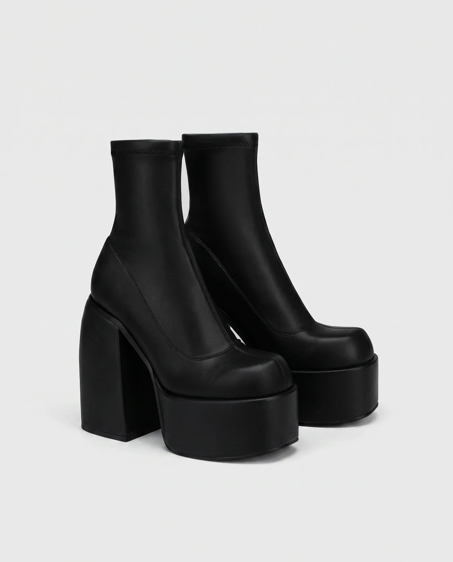 Bottines Chaussette Femme Noir - vue packshot