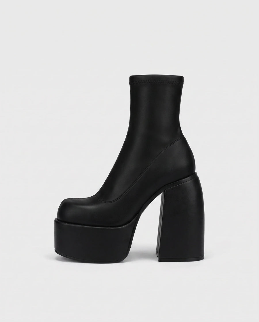 Bottines Chaussette Femme Noir - vue complémentaire