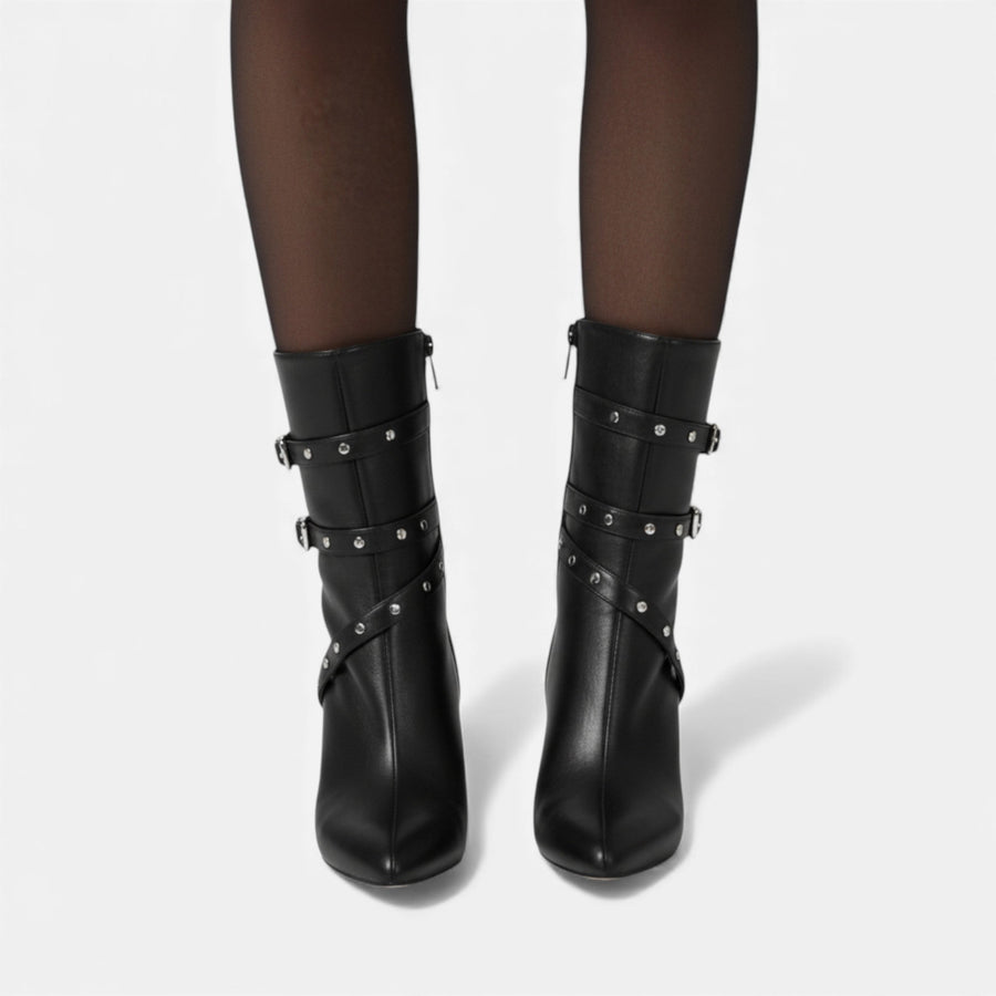 Bottines élégantes à talons femme - vue portée