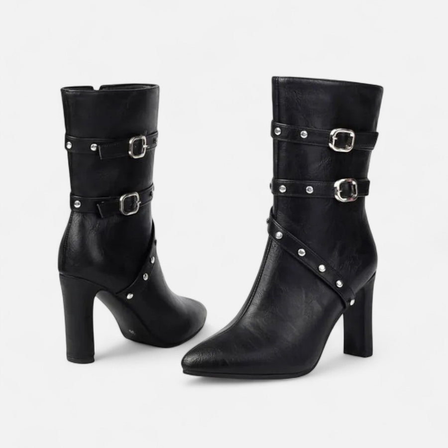 Bottines élégantes à talons femme - vue de dos