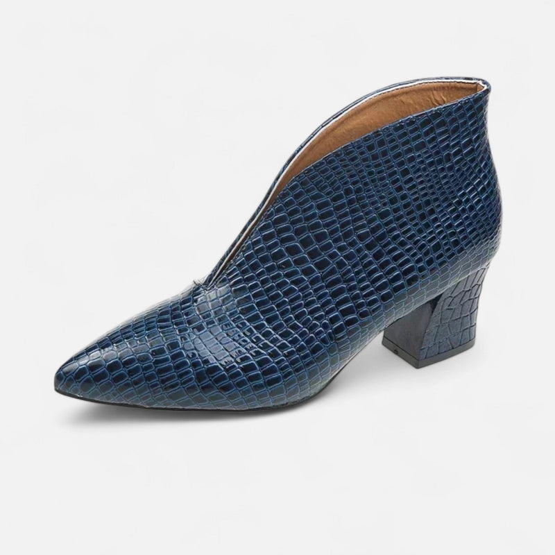 Bottines en similicuir femme automne - vue face