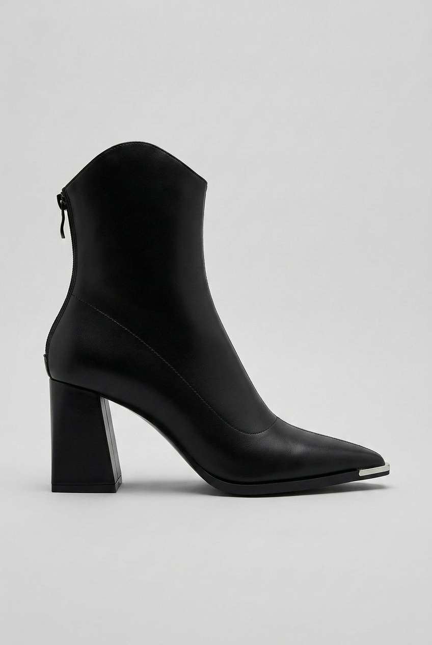 Bottines à talons bout pointus - vue face