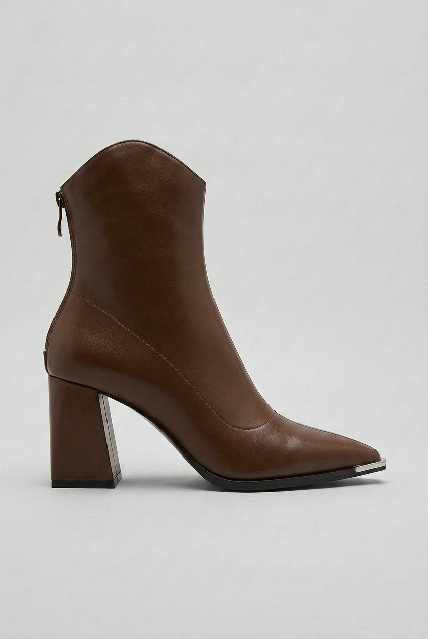Bottines à talons bout pointus - vue de dessus