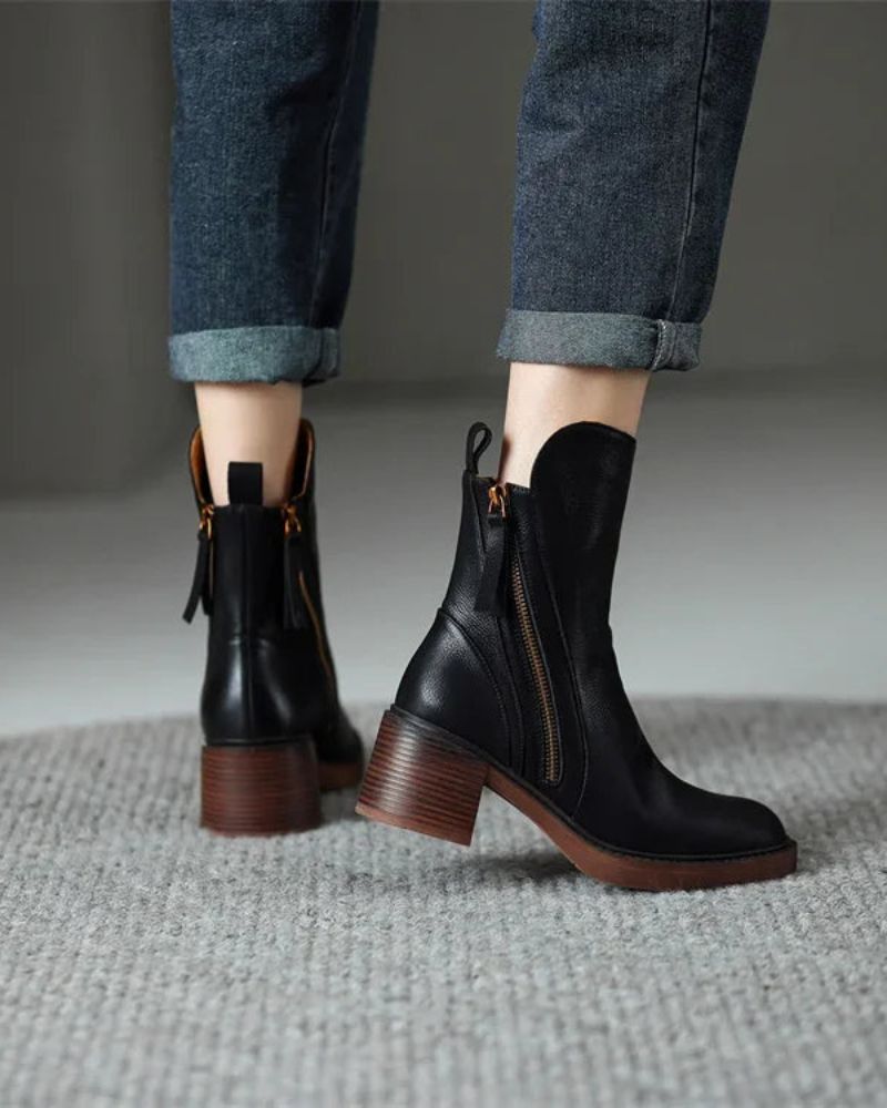 Bottines à talons femme classiques - vue de côté