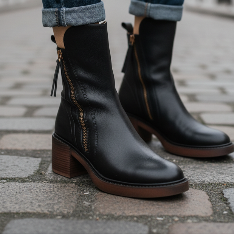 Bottines à talons femme classiques - vue de dessus