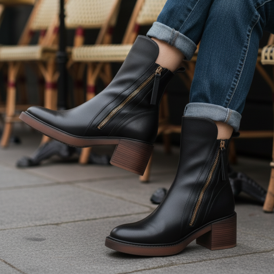 Bottines à talons femme classiques - vue de dos