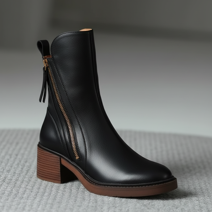 Bottines à talons femme classiques - vue d'ensemble posée