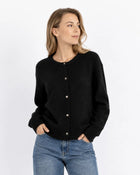 Women's Lightweight Knit Cardigan - Black