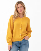 Women's Lightweight Knit Cardigan - Yellow