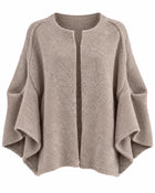 Women's Oversized Fine-Knit Cardigan - Beige