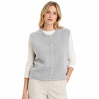Women's Sleeveless Knitted Gilet - Dark Grey