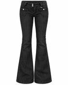 Women's Bootcut Jeans – Low-Rise Super Stretch - Black