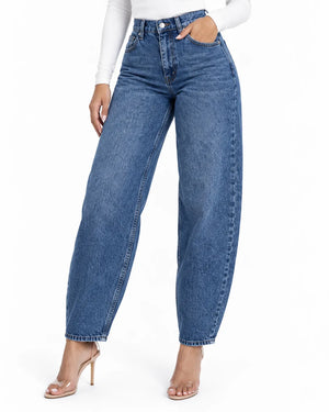 Jean Sarouel Femme Large Coupe Décontractée