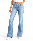 Women's High-Waisted Stretch Slim Jeans - Blue