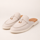 Women's Slip-On Loafer Mules - Beige