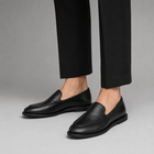 Women's Classic Black Flat Loafers - Black