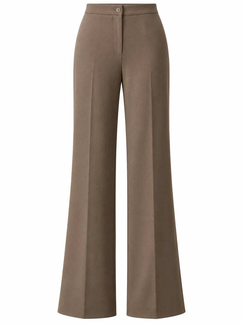 Pantalon Patte d'Éléphant Femme Taille Haute Tombant Fluide