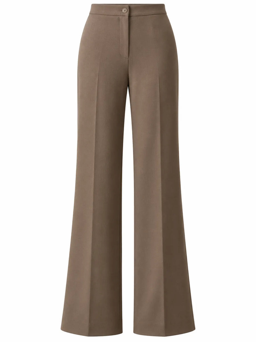 Pantalon Patte d'Éléphant Femme Taille Haute Tombant Fluide