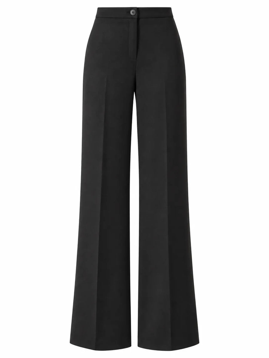 Pantalon Patte d'Éléphant Femme Taille Haute Tombant Fluide
