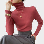 Women's Fitted Jumper - Rosewood