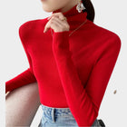 Women's Fitted Jumper - Red