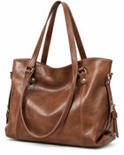 Women's Work Tote Bag – Large Capacity Handbag - Coffee