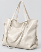 Women's Work Tote Bag – Large Capacity Handbag - Off-White