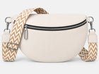 Women's Belt Bag – Large Capacity Soft Leather - Off-White
