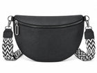 Women's Belt Bag – Large Capacity Soft Leather - Black