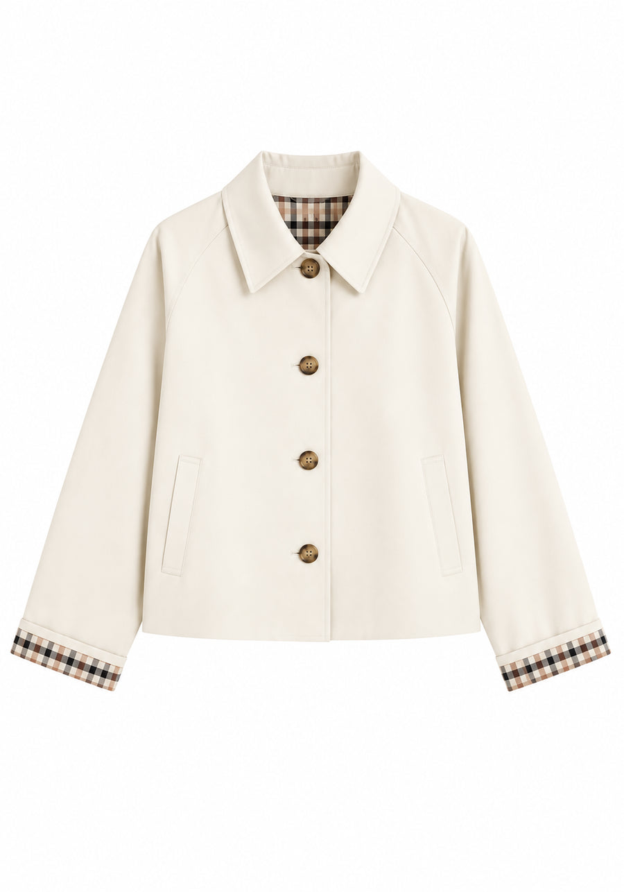 trench femme blanc non portee