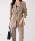 Women's Blazer – Tailored Jacket - Brown