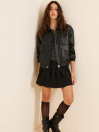 Women's Leather Jacket - Black