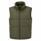 Women's Sleeveless Puffer Gilet - Army Green